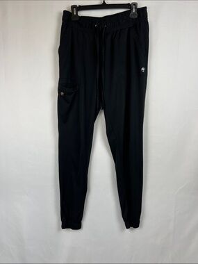 healing hands Black Jogger Scrub Pants- Size M Tall